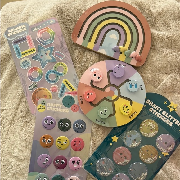Colorful Sticker and Fidget Toy Set - Picture 1 of 6